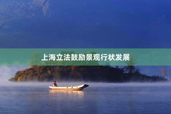 上海立法鼓励景观行状发展