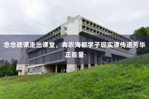 念念政课走出课堂，青农海都学子现实课传递芳华正能量