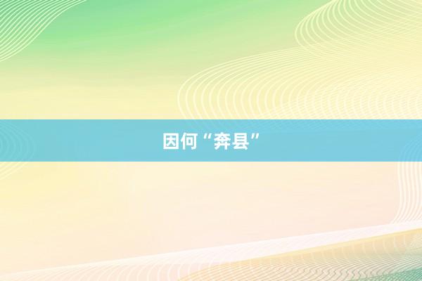 因何“奔县”